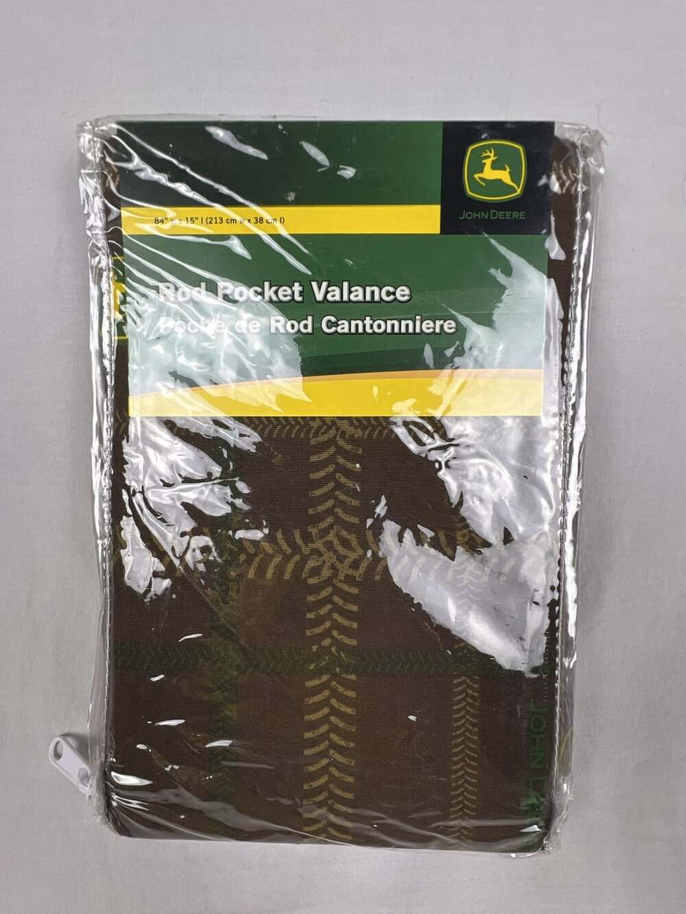 John Deere Classic Camo Rod Pocket Valance 84 W x 15 L
